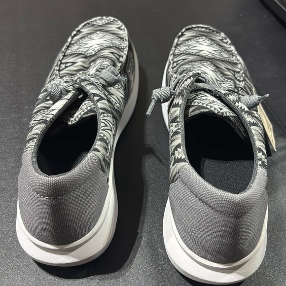 Ariat Hilo Grey Southwestern Charcoal Flex Foam sole, cushioned insole loafer - Picture 6 of 11